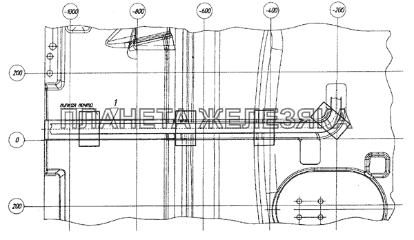 5460-4071010 Установка жгута промежуточного на кабине КамАЗ-6520 (Euro-2, 3)